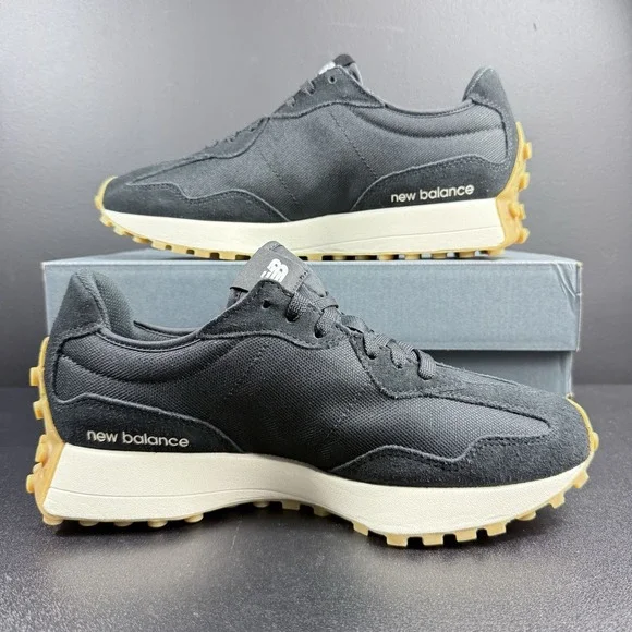 New Balance 327 Black Gum Leopard Cheetah Womens 11.5 Sneaker Animal Print Shoes - Picture 3 of 16